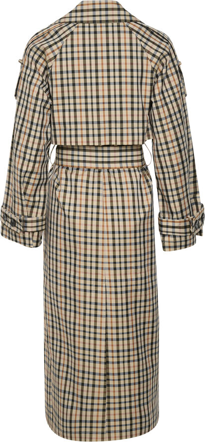 InWear ToiniIW Check Trenchcoat Yarn dyed checks