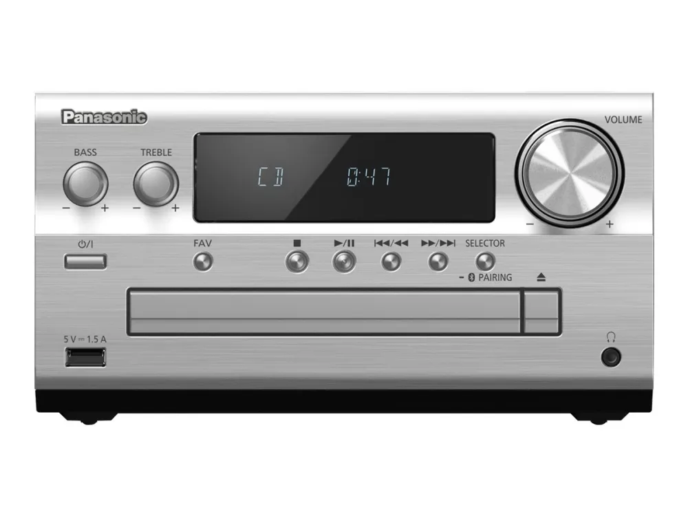 Panasonic SC-PMX802 - Audiosystem - 120 Watt (Total) - sølv