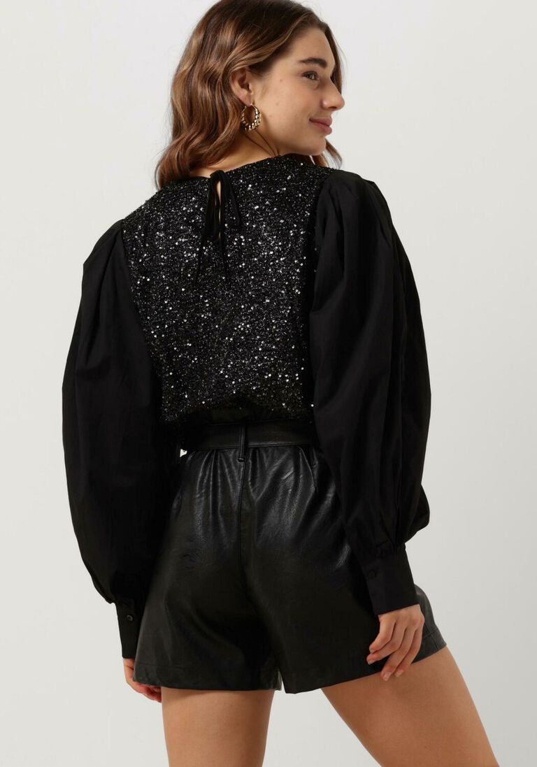 SUMMUM zwarte summum top top sequins