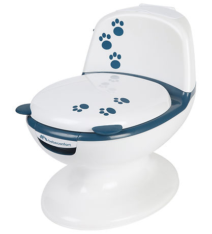 Bebeconfort Toilette - Mini - Weiß/Blau m. Bär