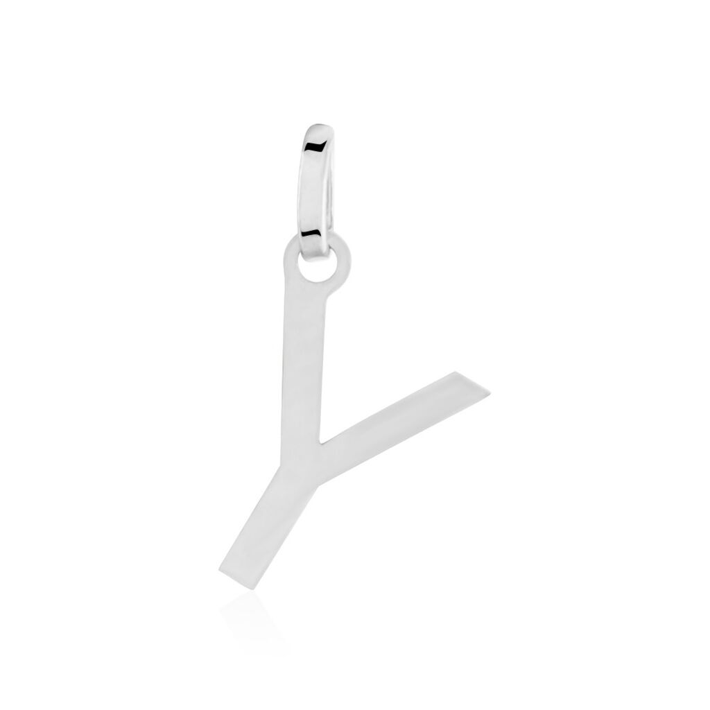 Pendentif Ionia Lettre Or Blanc