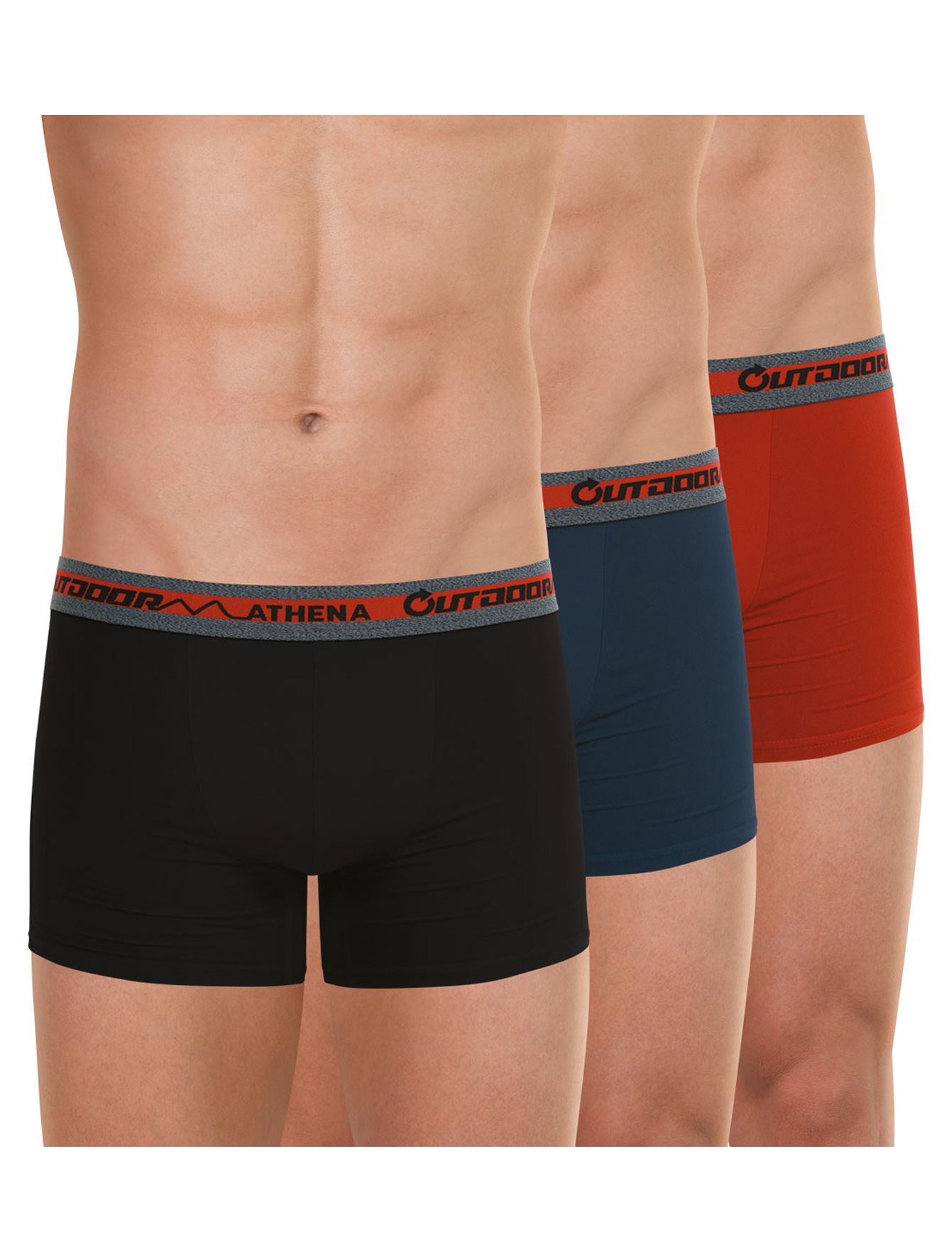Lot de 3 boxers recyclé homme Outdoor