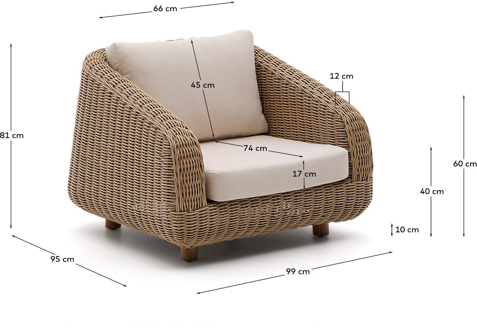 Kave Home   Meria Tuinstoel