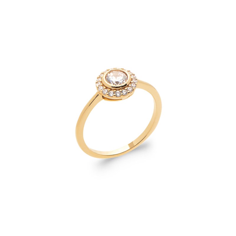 Bague en plaqué or et brillants LOUISE - Bijoux Privés Discovery