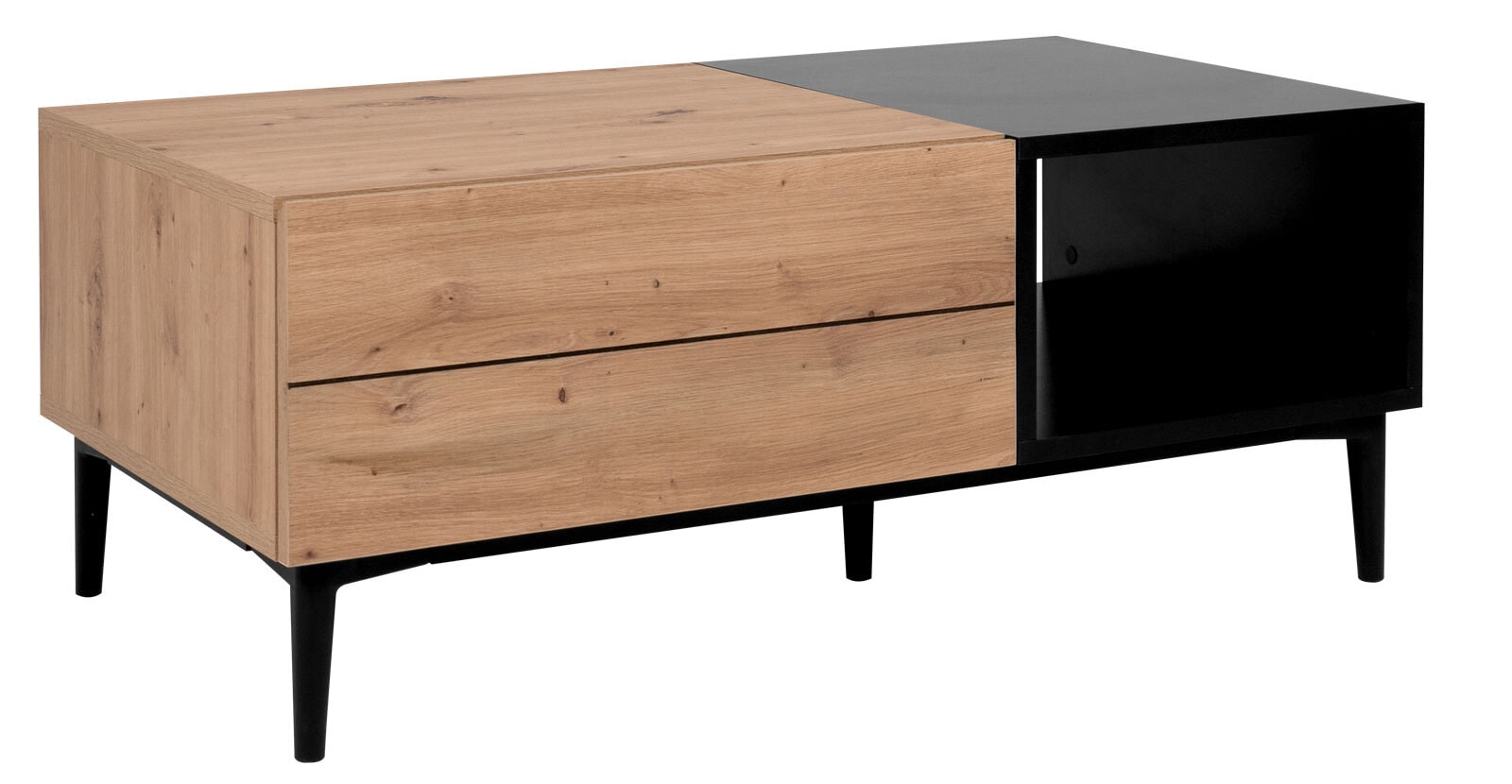 Couchtisch NOLA 100 x 55 cm Artisan Oak/schwarz