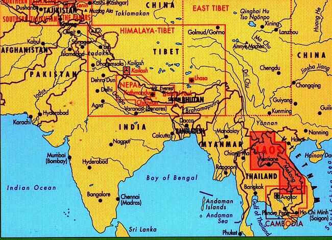GECKO MAPS - LAOS 1 750 000