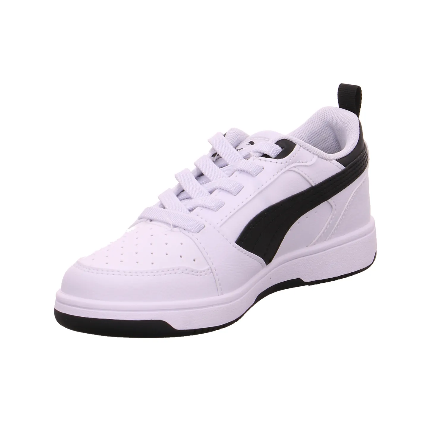 PUMA Kinder Sportschuh Weiss Lederimitat