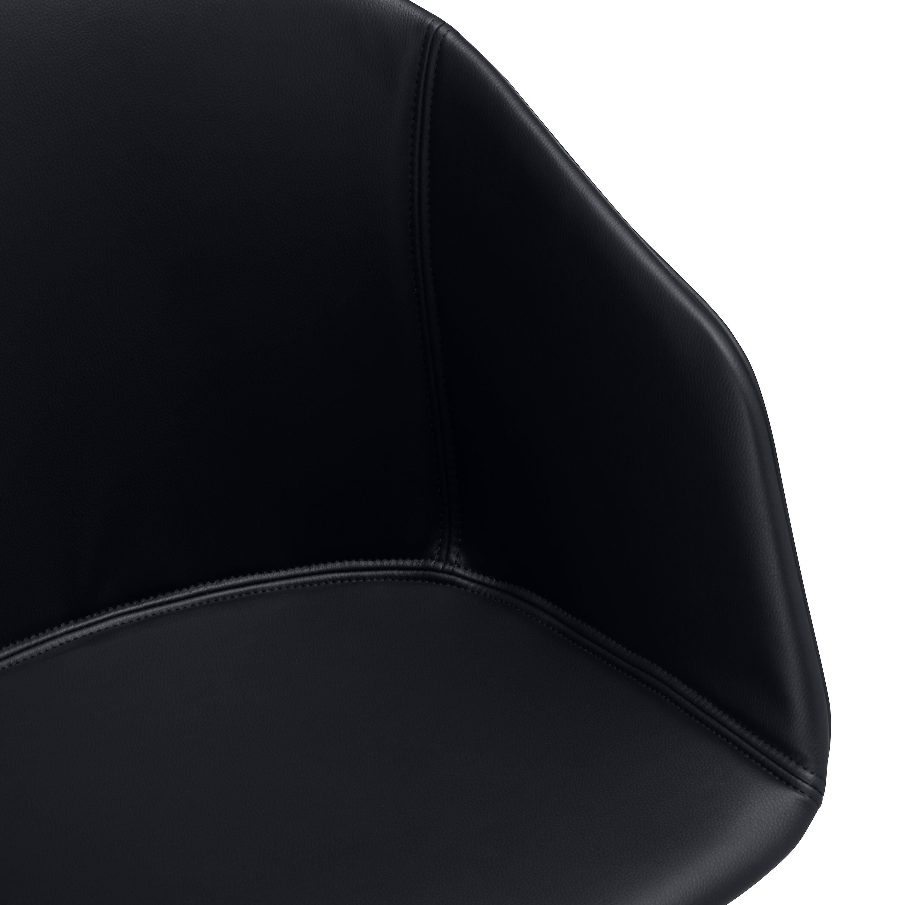 GIANNI Stuhl - Schwarz / B: 53.5 cm x T: 55.5 cm x H: 84.0 cm