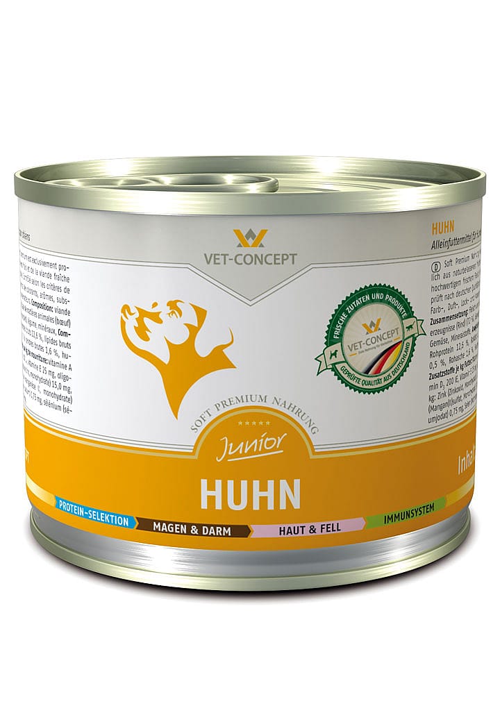 Vet-concept Hondenmenu Puppy Kip 6 x 200 gram
