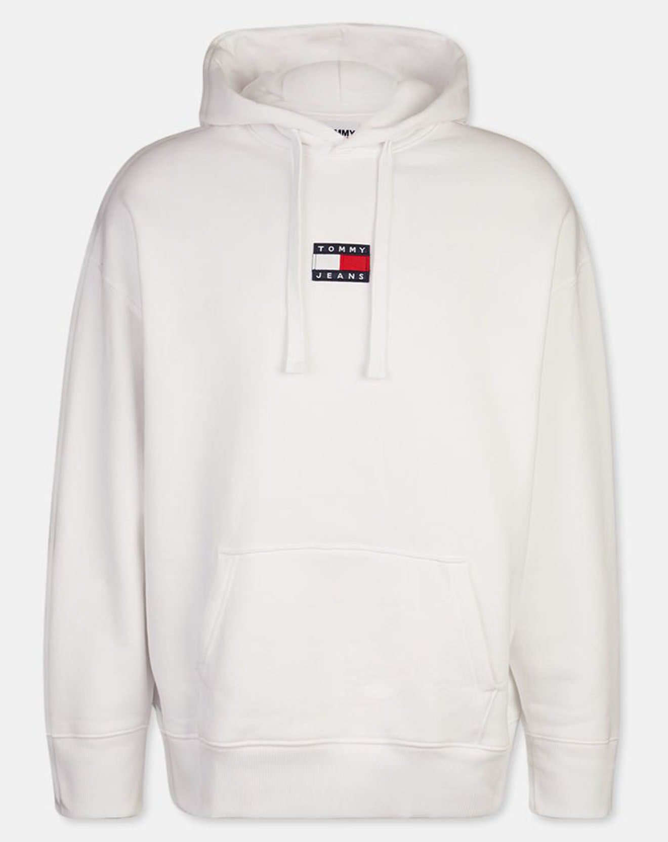 Tommy Jeans Sweat à capuche Tommy Badge blanc