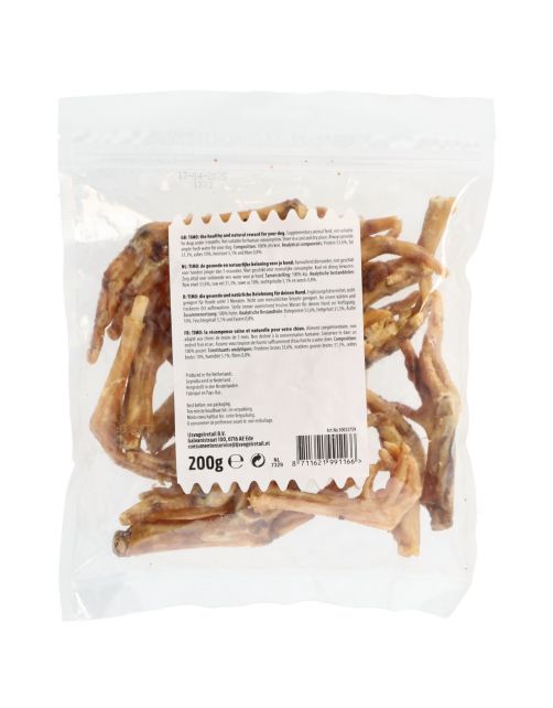 Timo Kippenpoten Gedroogd - Hondensnacks - 200 g