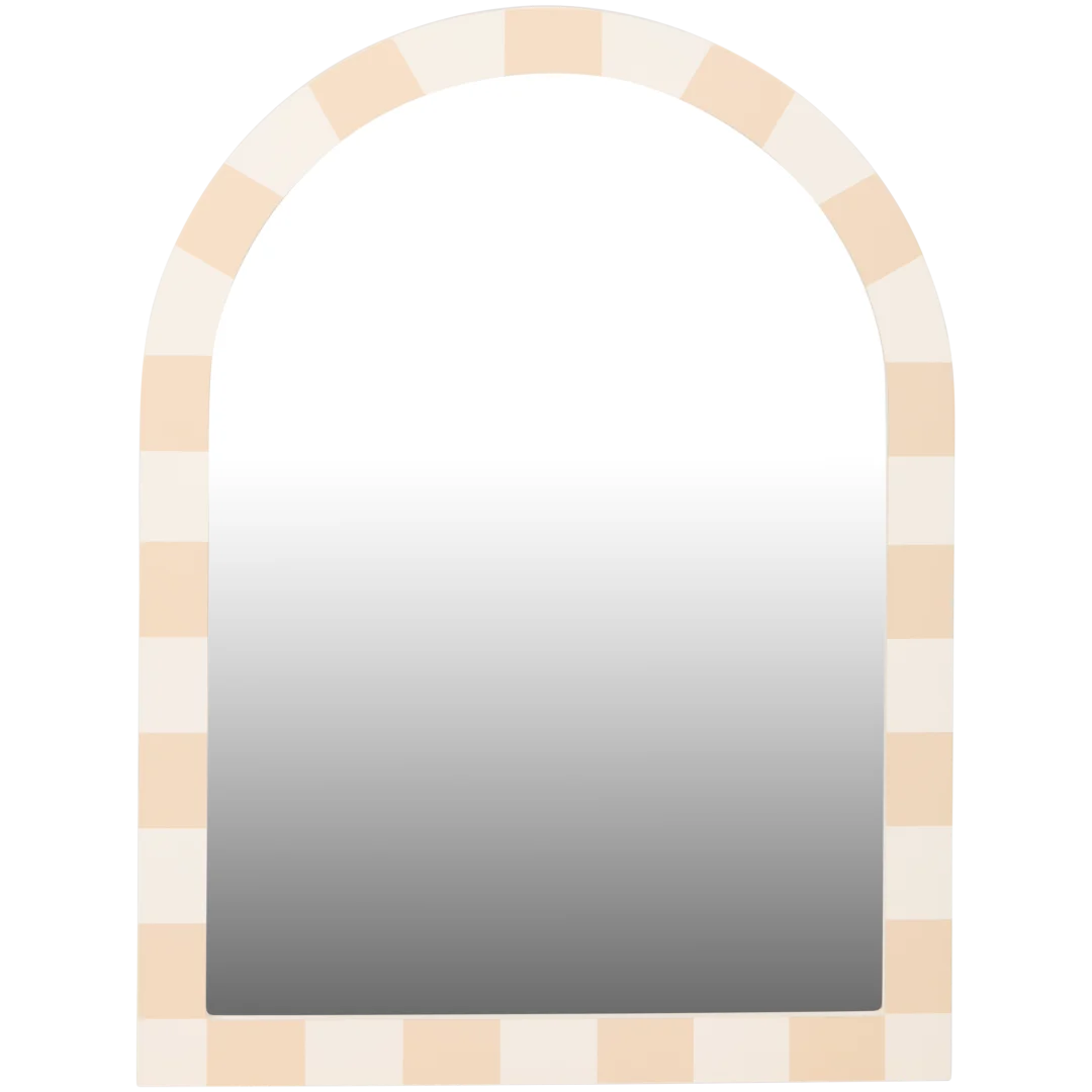 Miroir avec bord à rayures