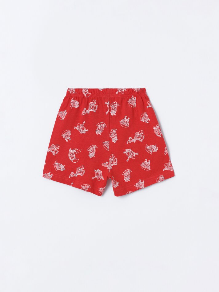 Conjunto de pijama curto estampado do Bob Esponja - Azul Pastel