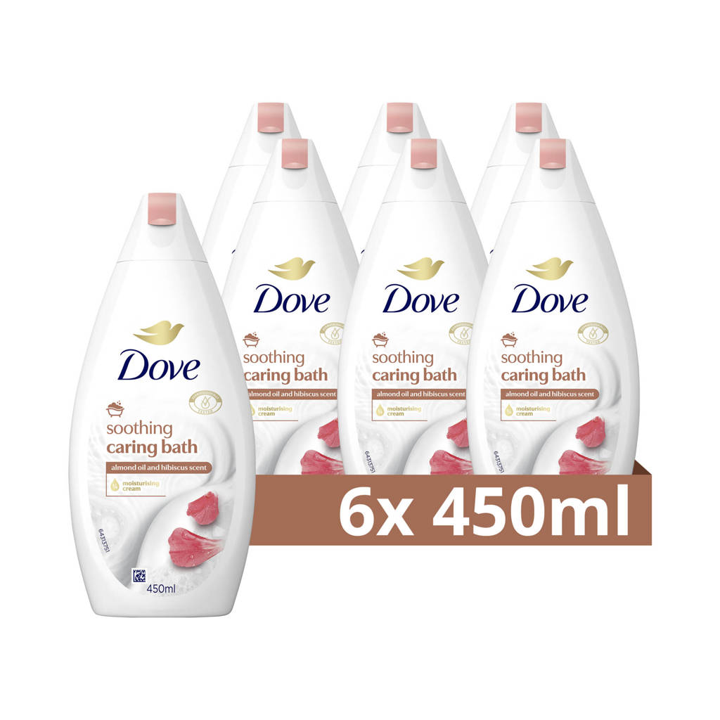 Soothing Amandelolie & Hibiscus badcrème - 6 x 450 ml