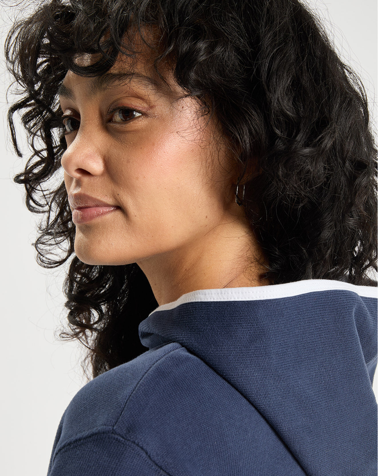 Tommy Jeans Sweat Crop bleu marine