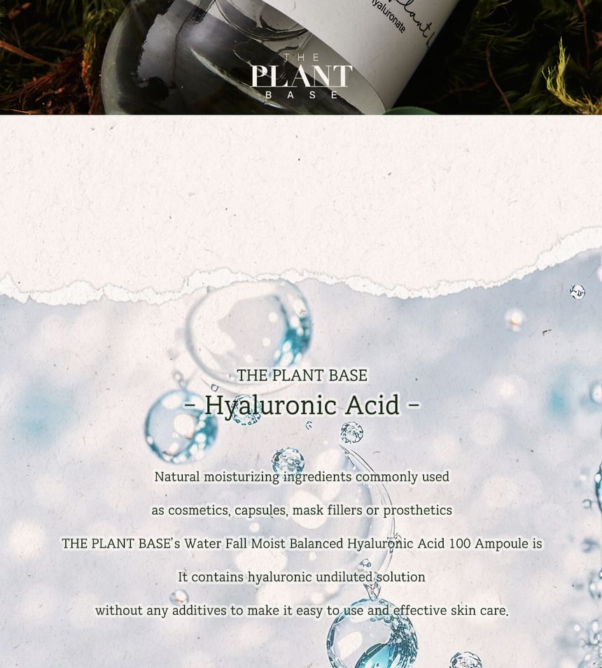 DE PLANTENBASIS - Waterval Moist Balanced Hyaluronzuur 100