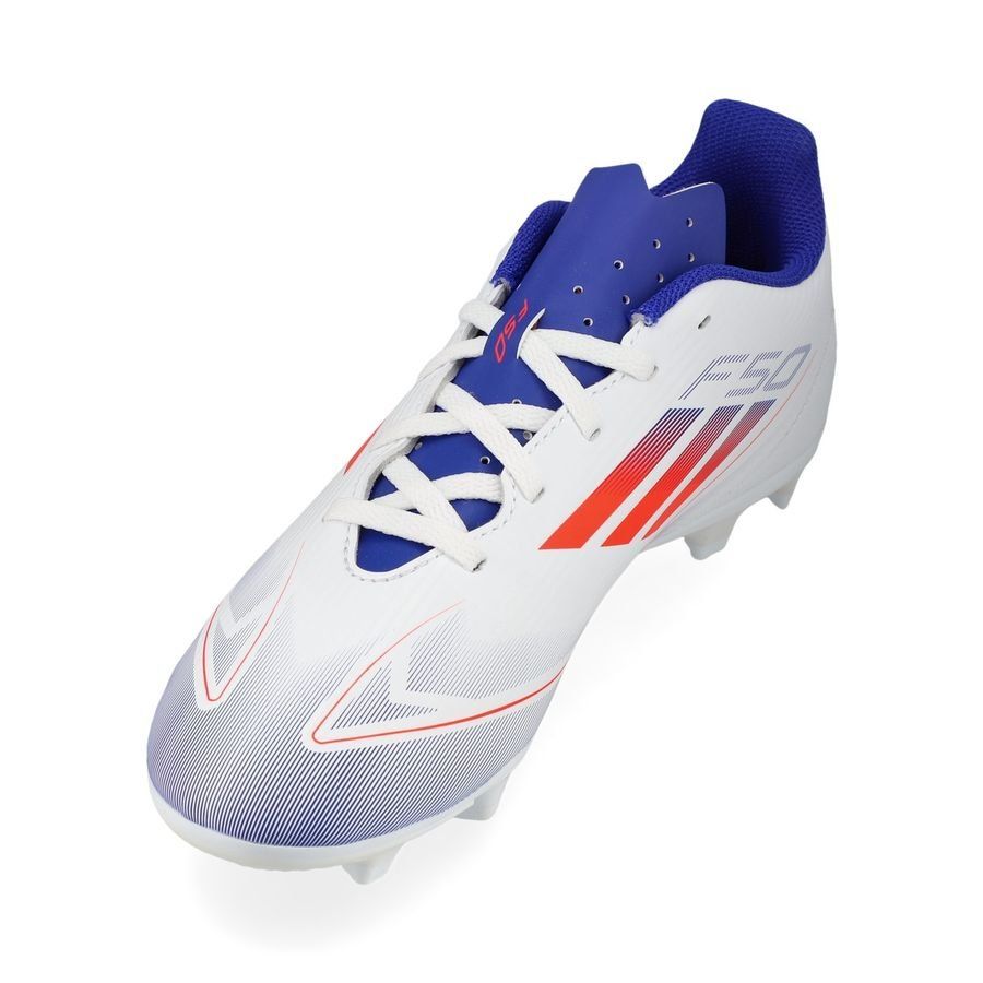 adidas F50 Club FxG Advancement - Blanc/Rouge/Bleu Enfant