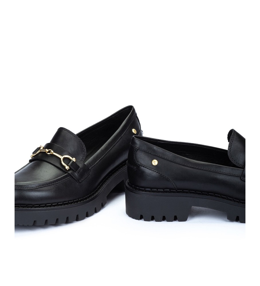 Mocassins de couro Pikolinos Aviles, pretos