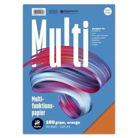 Staufen Style Multifunktionspapier A4 25 Blatt 160g/qm orange