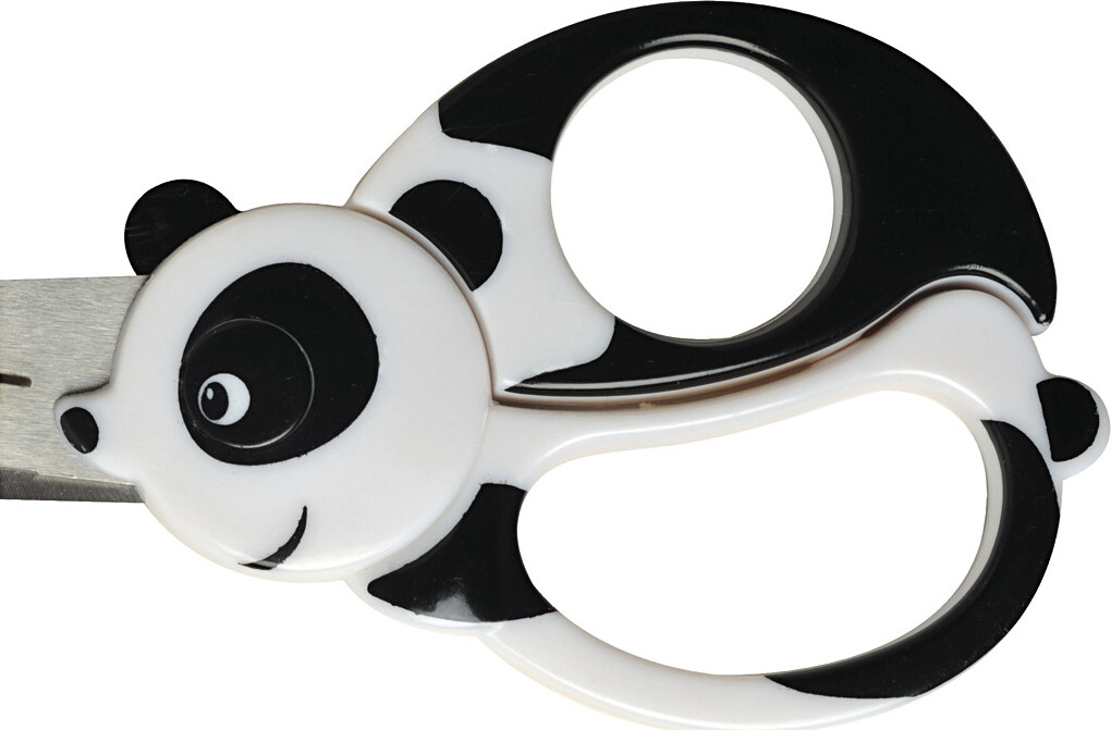 Fiskars - Børnesaks Med Dyremotiv - Panda - L 13 CM