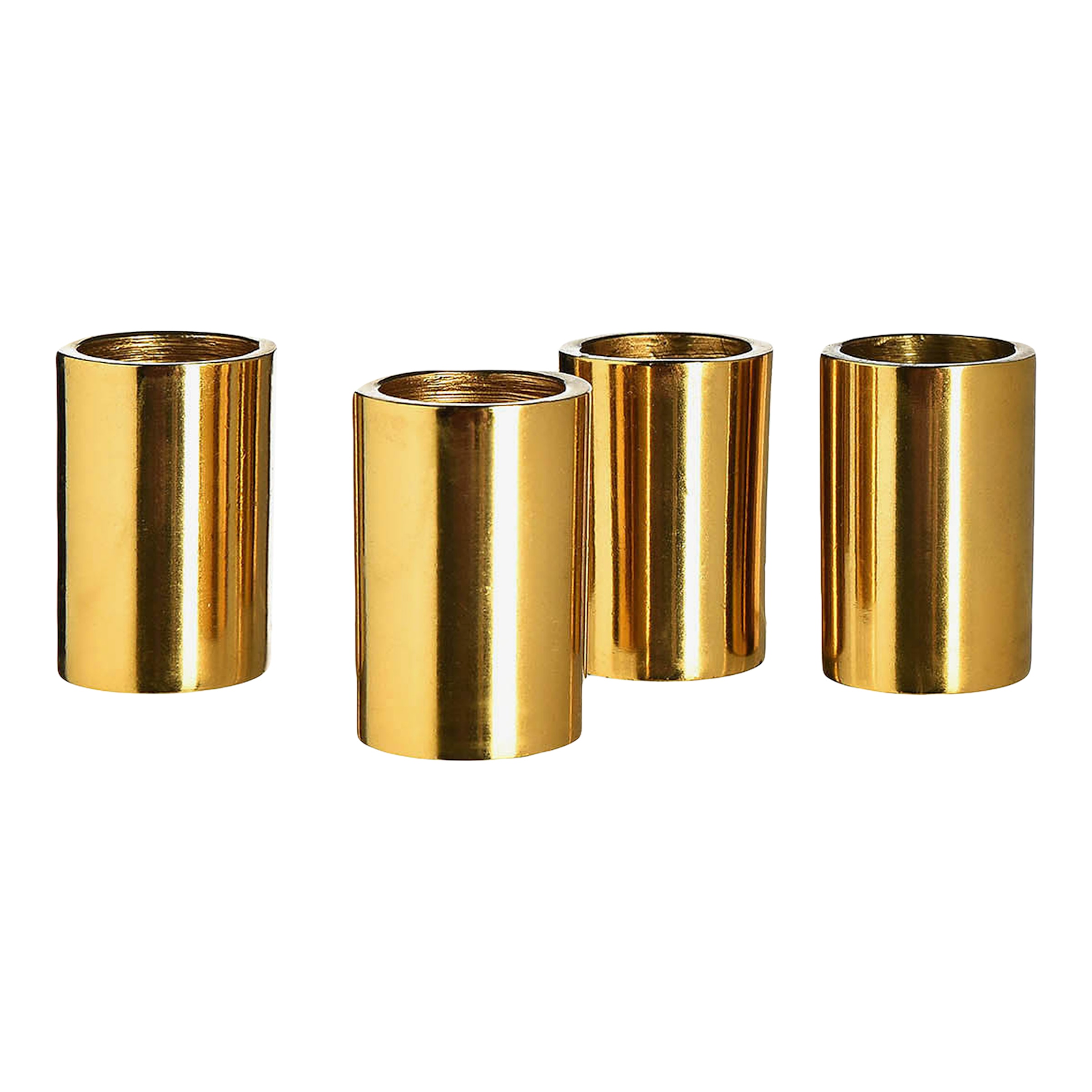 gold, ⌀ 3 x H 4 cm, 4 Stück