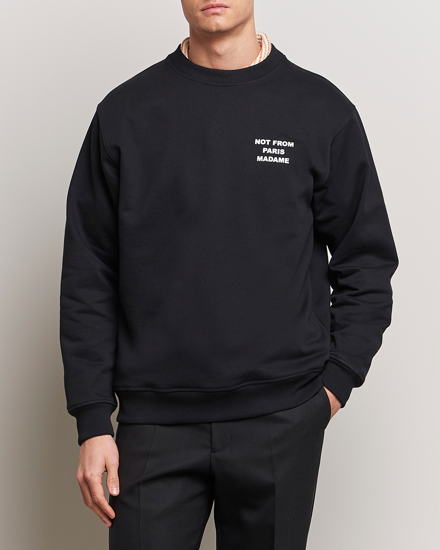 Drôle de Monsieur Slogan Sweatshirt Black