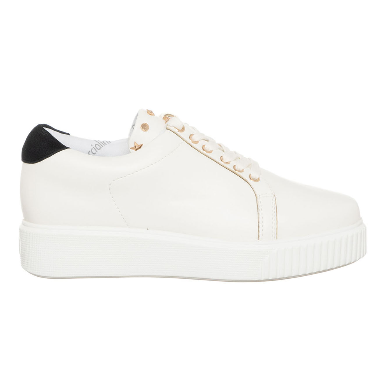 Tua By Braccialini Sneakers en Cuir Riga blanc/noir