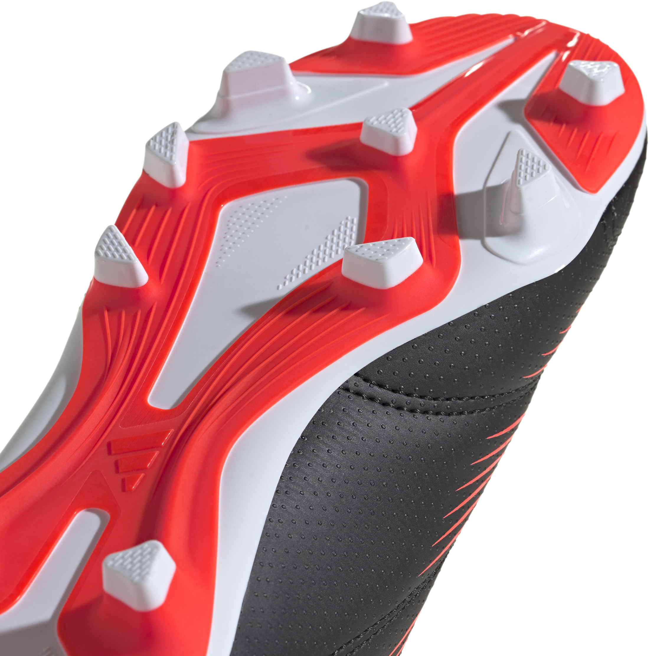 Predator Club Sock FxG Junior Core Black/Footwear White/Solar Red
