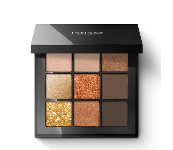 KIKO MILANO Glamour Multi Finish Eyeshadow Palette Eyeshadow Palette01 Earth Tones