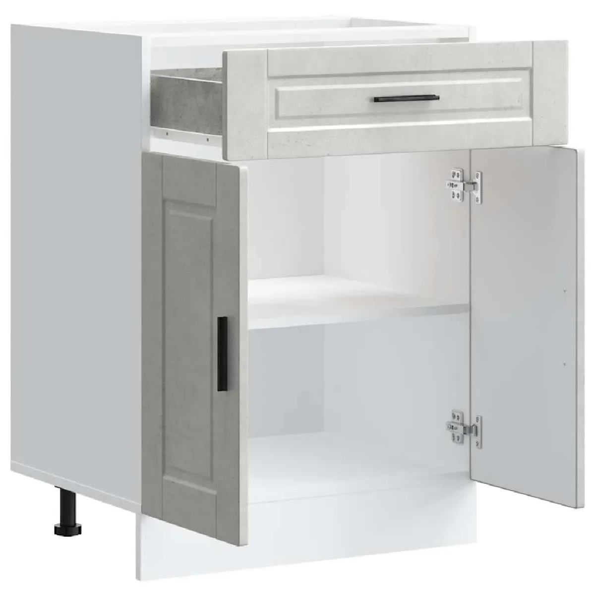 vidaXL Armoire de cuisine Porto gris béton