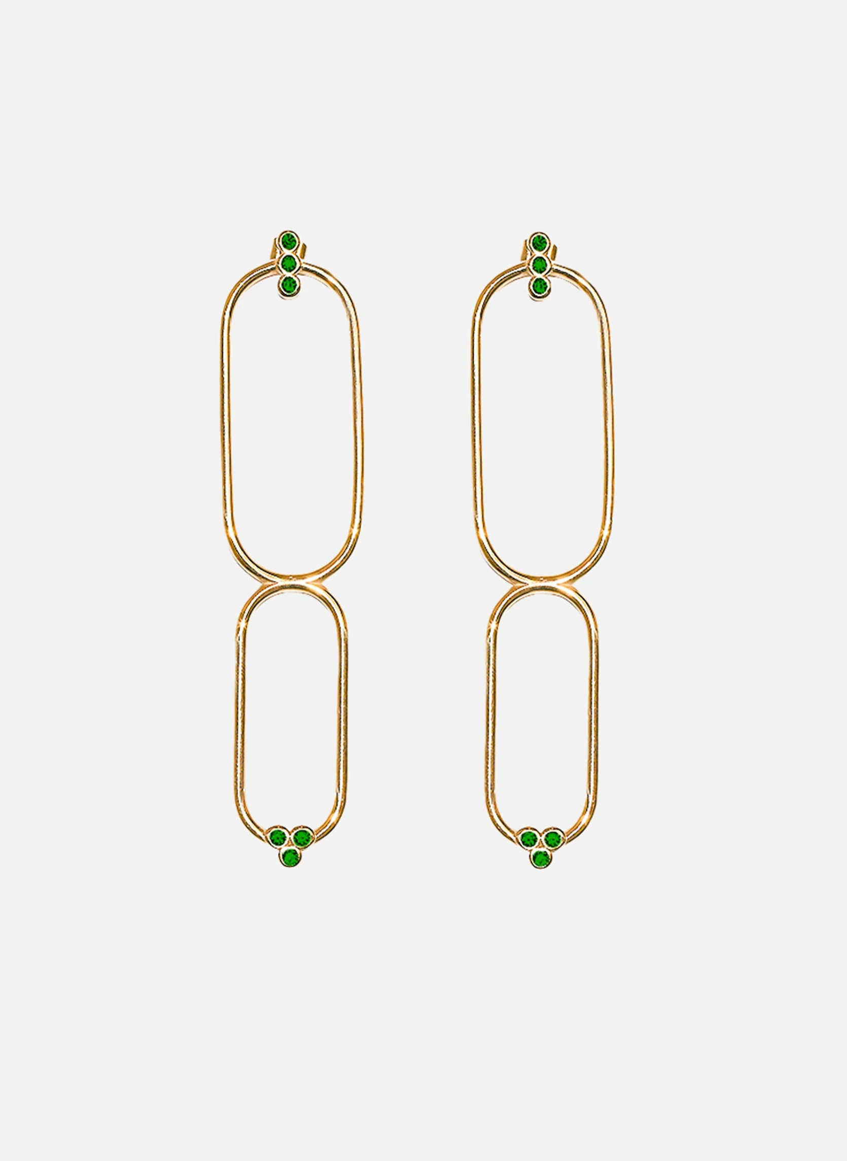 PROMETHEE - Boucles d'oreilles pendantes promethee | Vert
