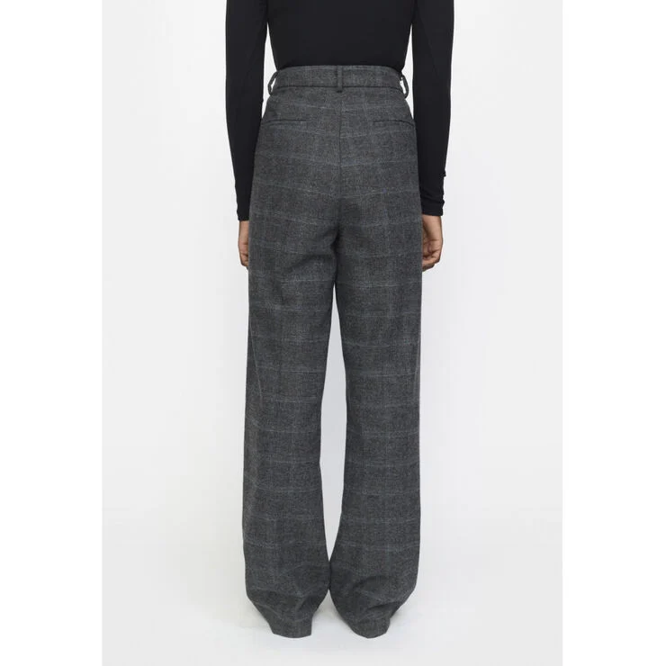 Soft Rebels SRAnnie Pant Checked grey melange