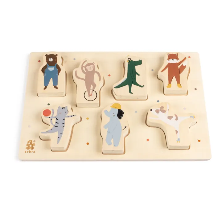 Sebra Puzzle à encastrer Builders