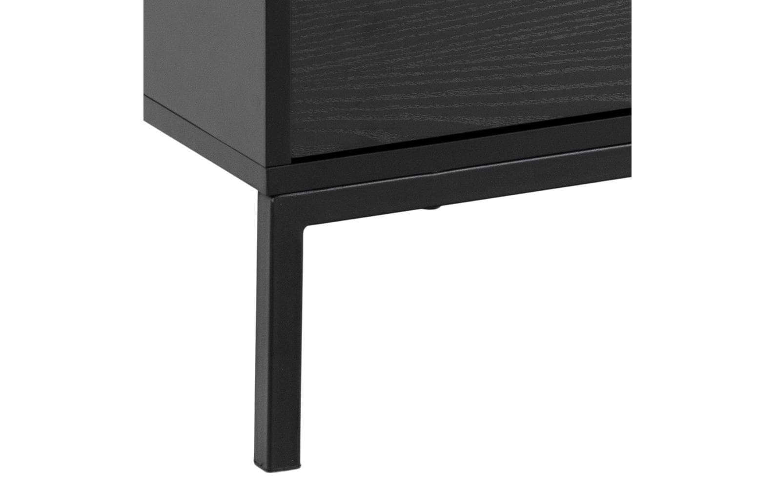 TV-Möbel Seaford 140 x 40 x 45 cm, Schwarz<br>TV-Kommode