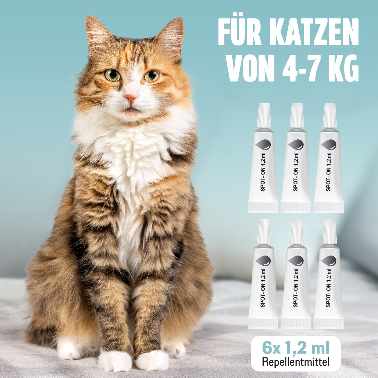 Futum Spot On (6x1,2ml) für Katzen 7 ml