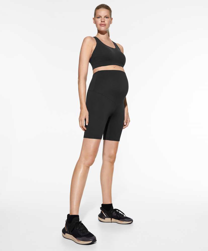 Calça legging de ciclismo para gestantes Comfortlux, tamanho 20 cm
