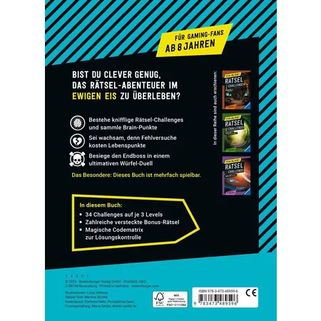 Ravensburger Stay alive! Rätsel-Challenge: Überlebe im ewigen Eis