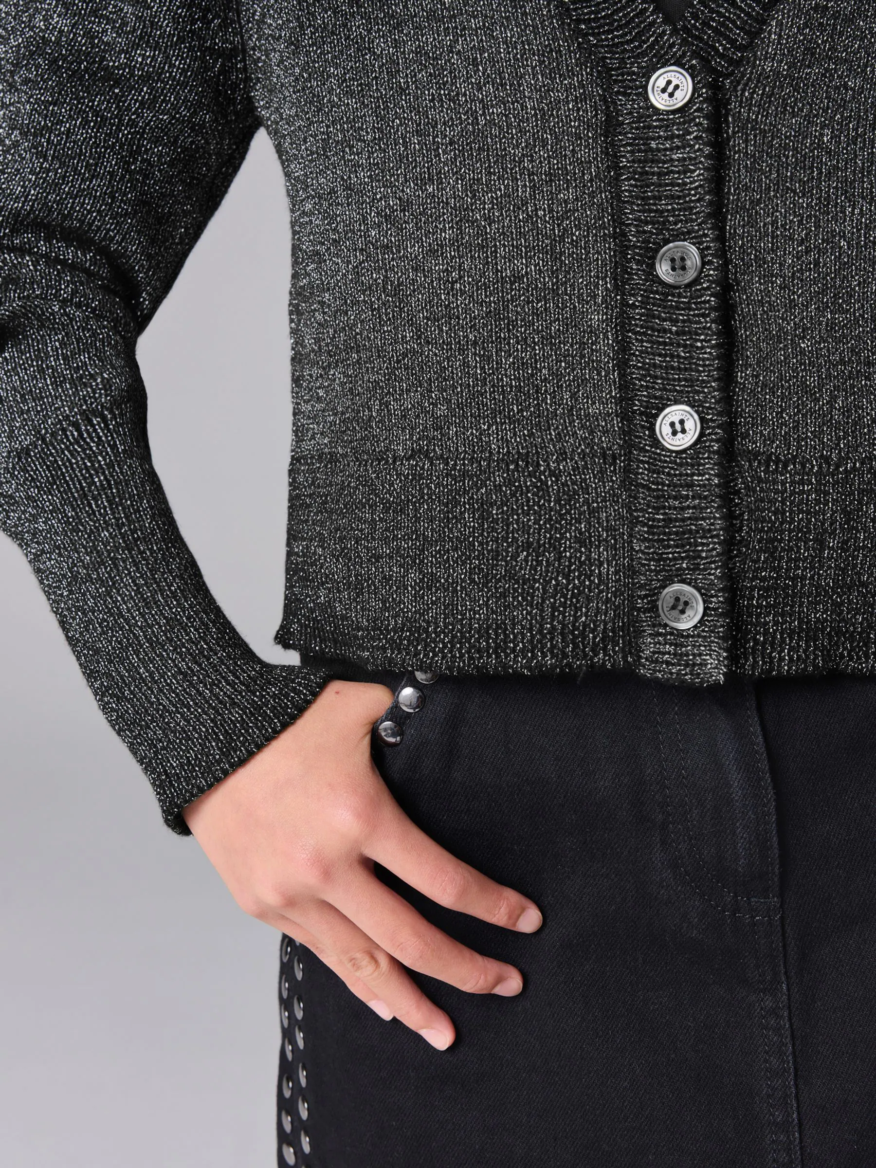 SmallSaints Lyra gebreid meisjesvest met glitter