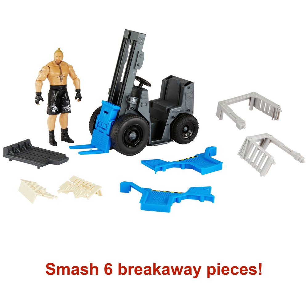 WWE Wrekkin Slam 'N Stack Gabelstapler mit Brock Lesnar Figur