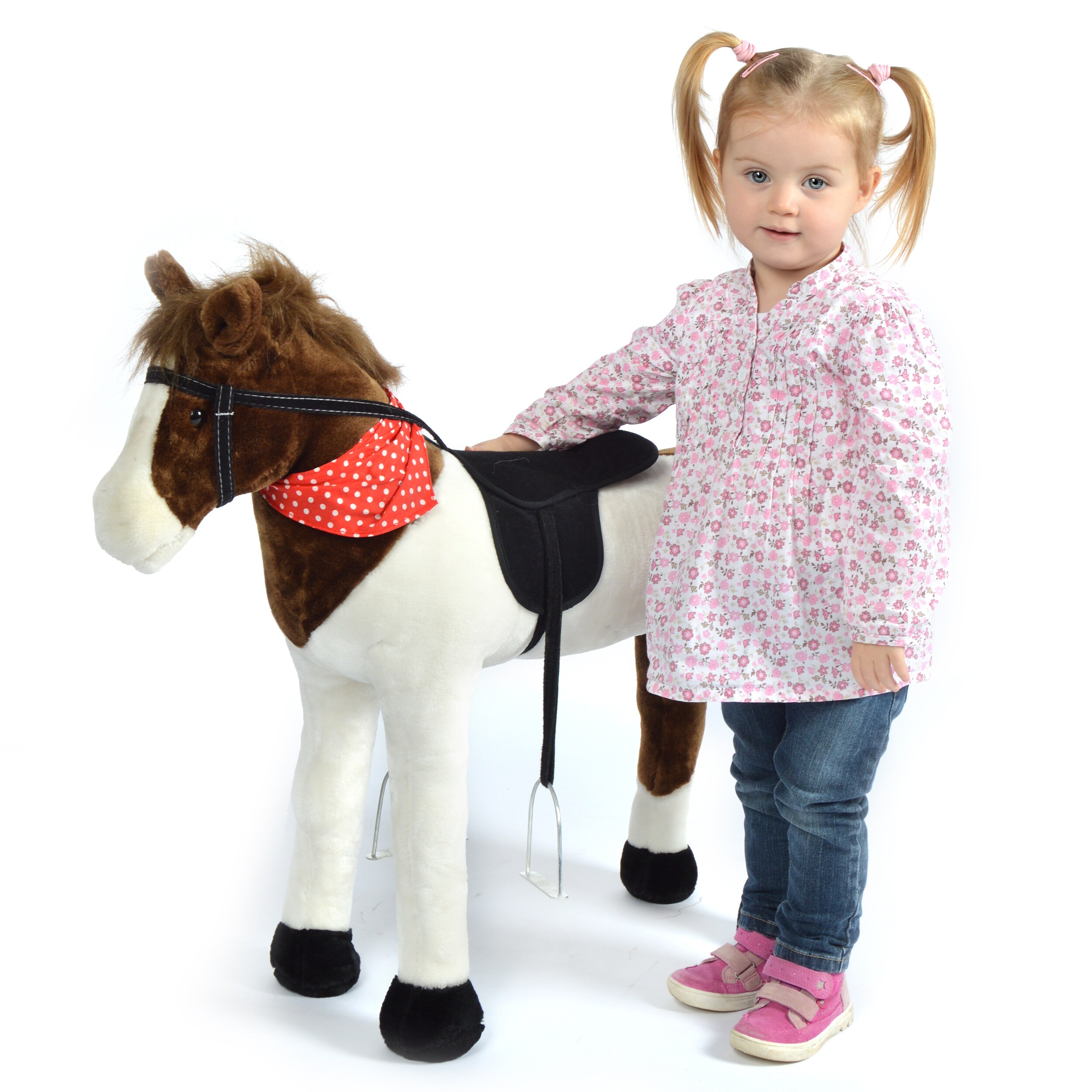 Pink Papaya Stehpferd für Kinder 75 cm Jasper Spielpferd