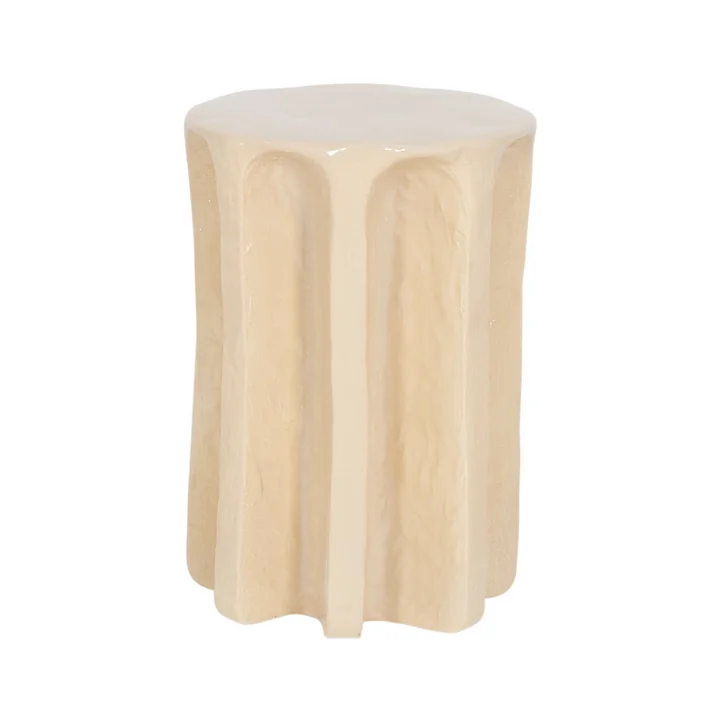 Pulpo - Chouchou Hocker / Beistelltisch, rund, Ø 39 x H 57 cm, sand