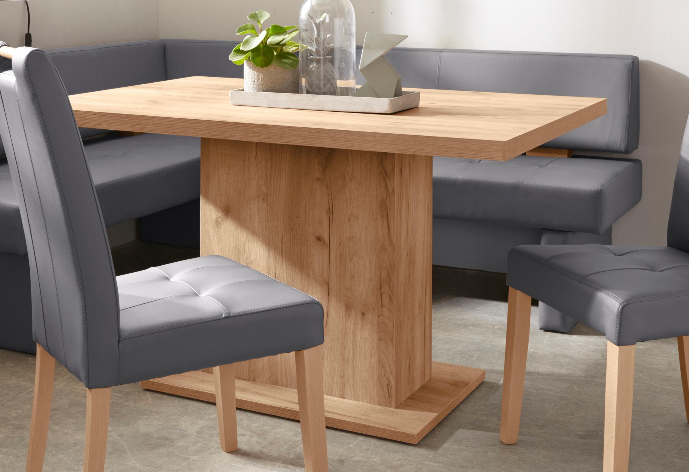 Home affaire Säulen-Esstisch »Cross« Breite 136 cm