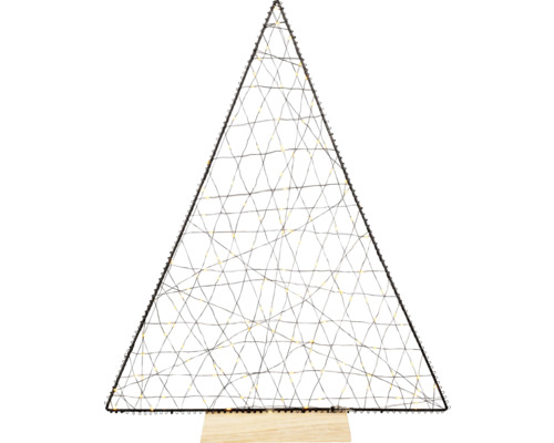 LED-metalen draadboomfiguur, 150 LED's, warm wit licht