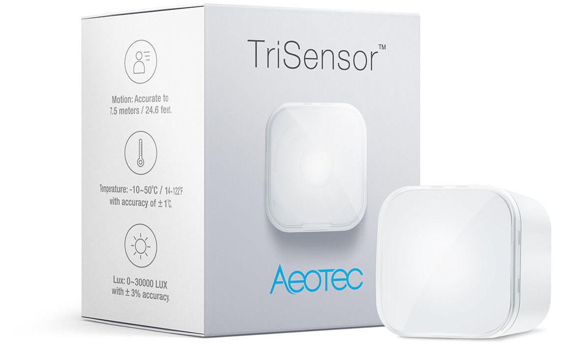 Funk-Kombisensor TriSensor Z-WaveZ-Wave TriSensor mit Bewegungs-, Temperatur- und Lichtsensor