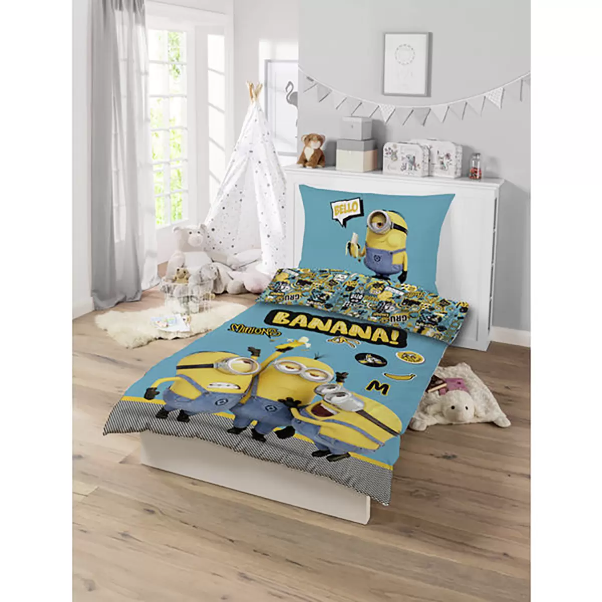 Bettwäsche-Set Minons Banana Bunt