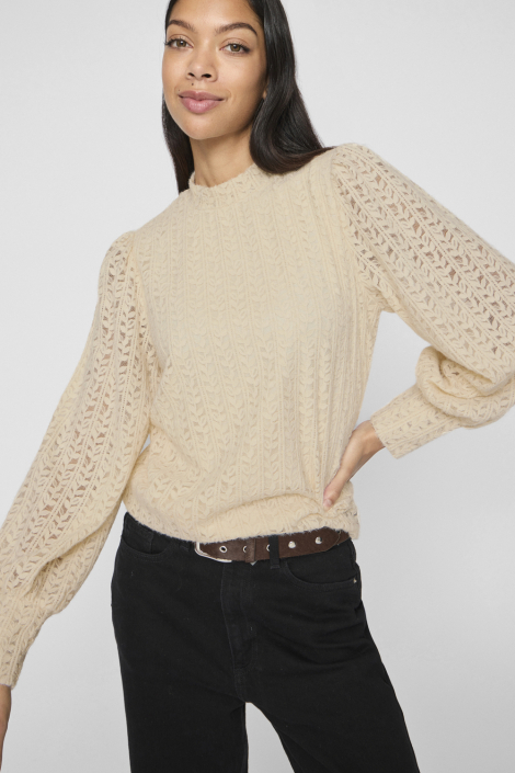 Vila beige dames t-shirt