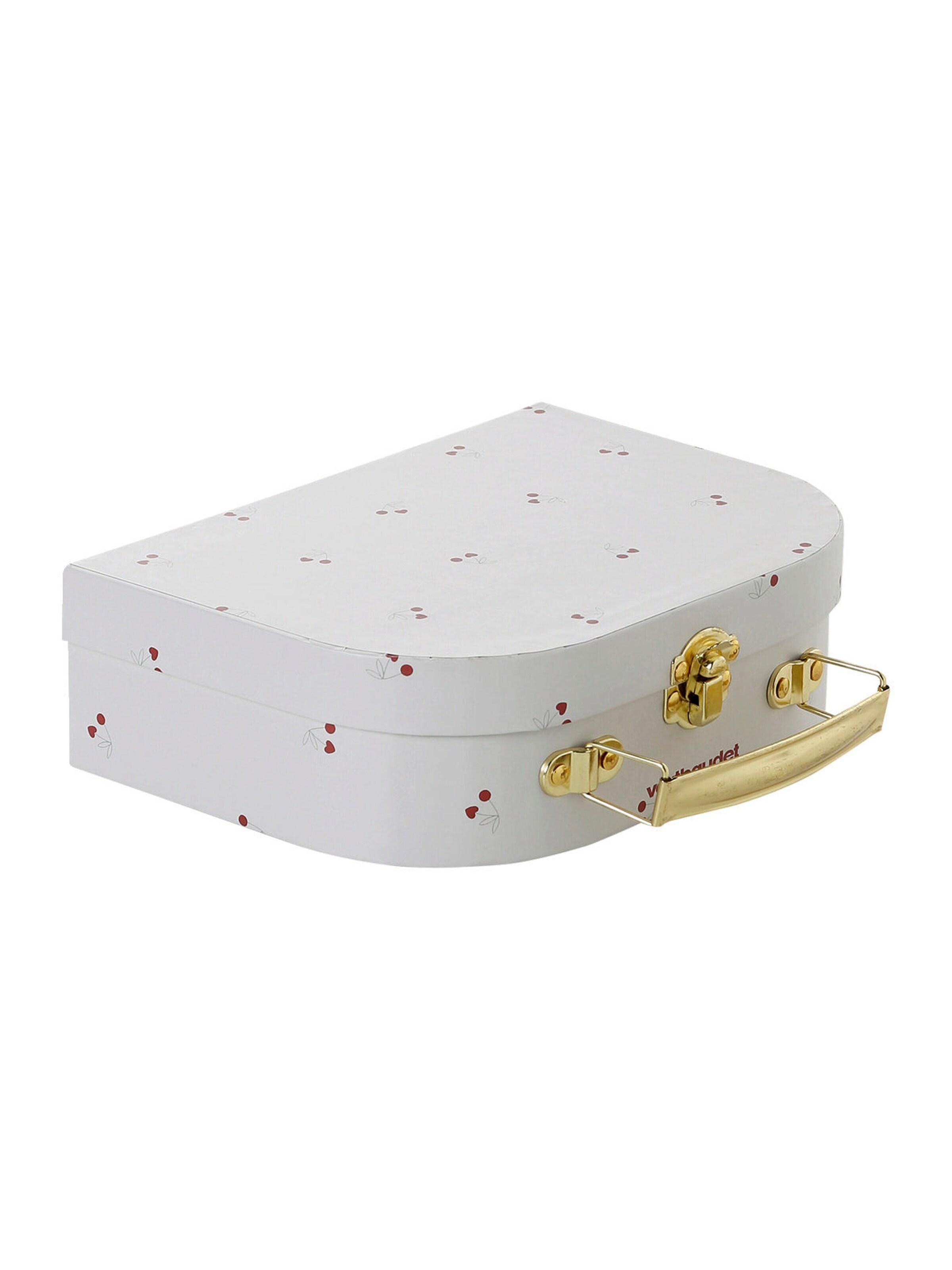 Vertbaudet Baby Geschenkkoffer: Schmusetuch, Beißringe & Wickeltuch CHERRY rot