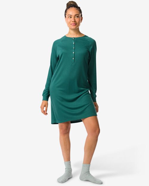 chemise de nuit femme vert foncé