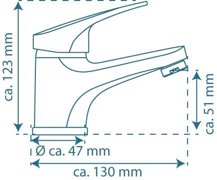 Schutte PORTO ééngreepsmengkraan wastafel, chroom