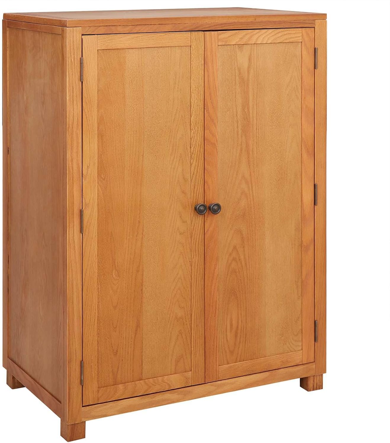 vidaXL Kleiderschrank mit Speicher mit Tür Braun Holzwerkstoff, Wohnzimmerlagerung, moderner Schrank, rechteckiges Design, langlebiges Kiefernholz, minimalistisches Regal, vielseitig einsetzbar